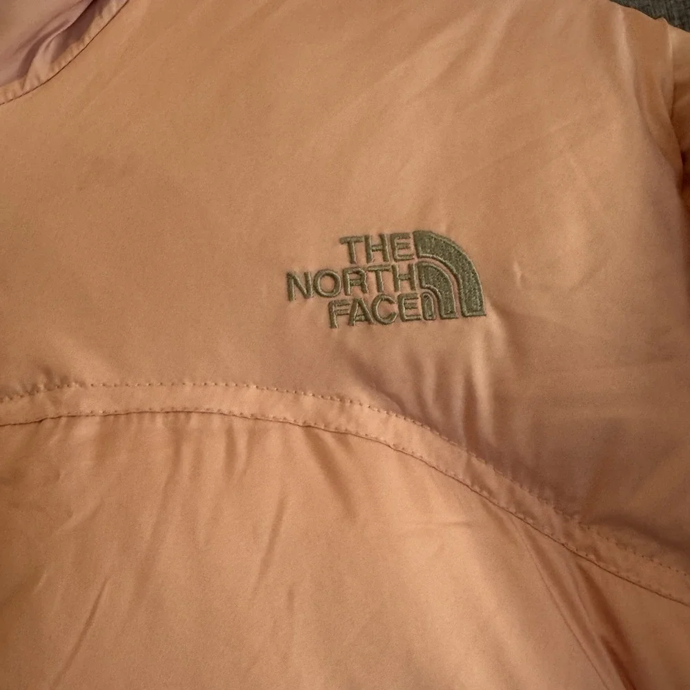 North Face Womens Pink XL 96 Retro Nuptse Puffer Jacket Goose Down Vintage Coat - Picture 2 of 7